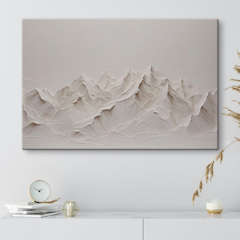 A white mountain range with snow A white mountain range with snow