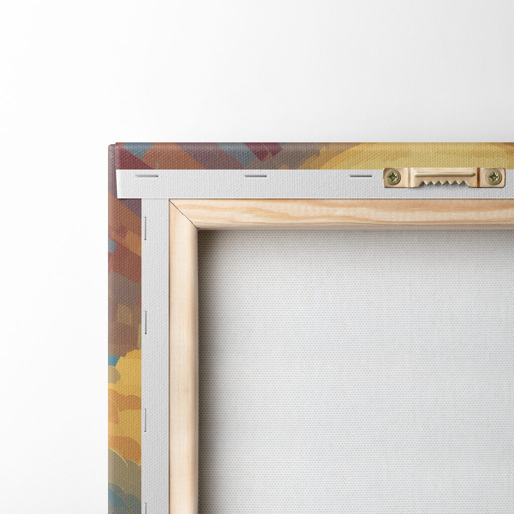 A painting of a man in a robe with his arms out in the air