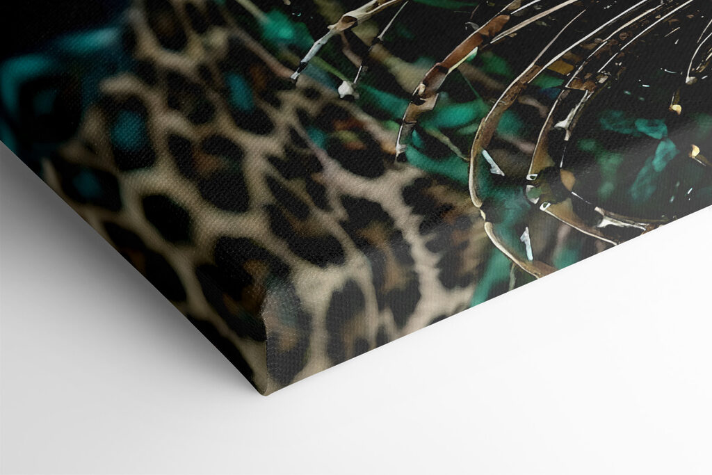 Vibrant leopard with striking eyes Vibrant leopard with striking eyes