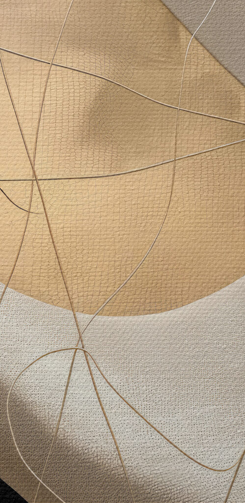 Abstract waves and lines intertwining