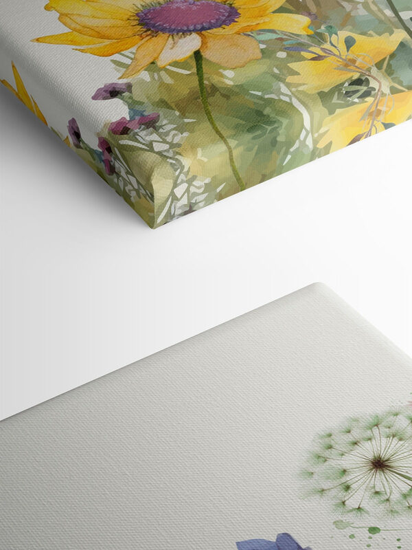A painting of flowers and plants A painting of flowers and plants