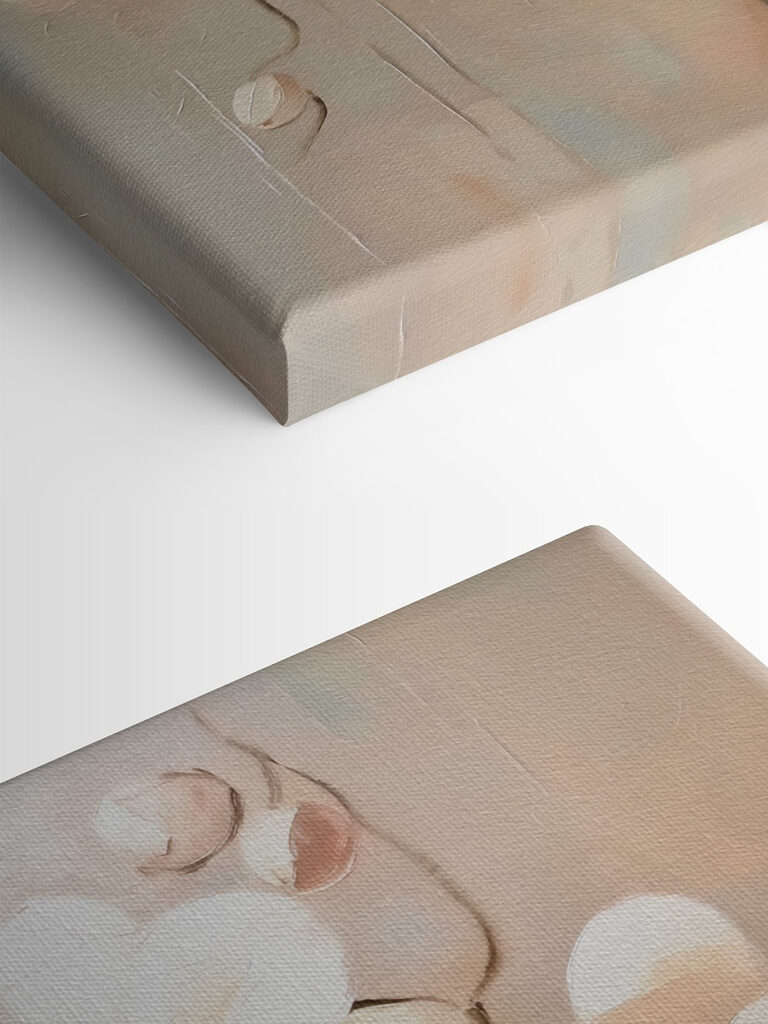 Painting of white flowers