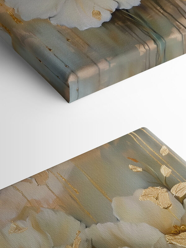 Elegant petals with metallic accents Elegant petals with metallic accents