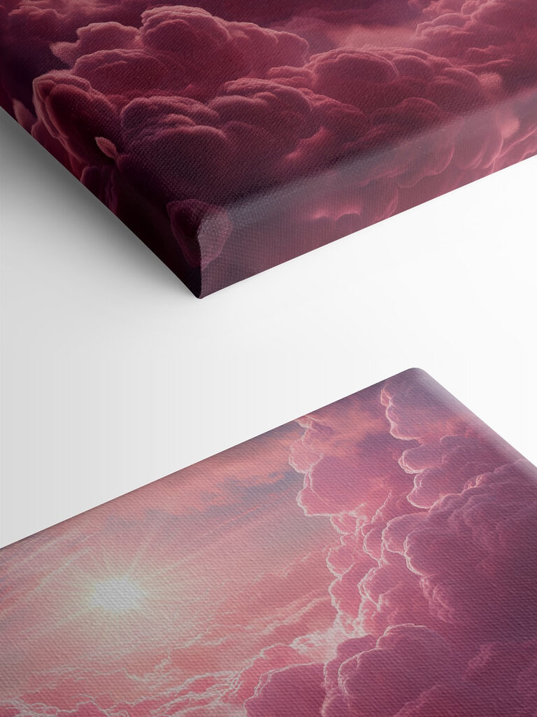 Pink clouds and the sun Pink clouds and the sun