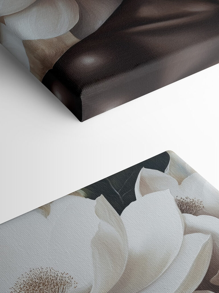 Woman with white flowers on her head