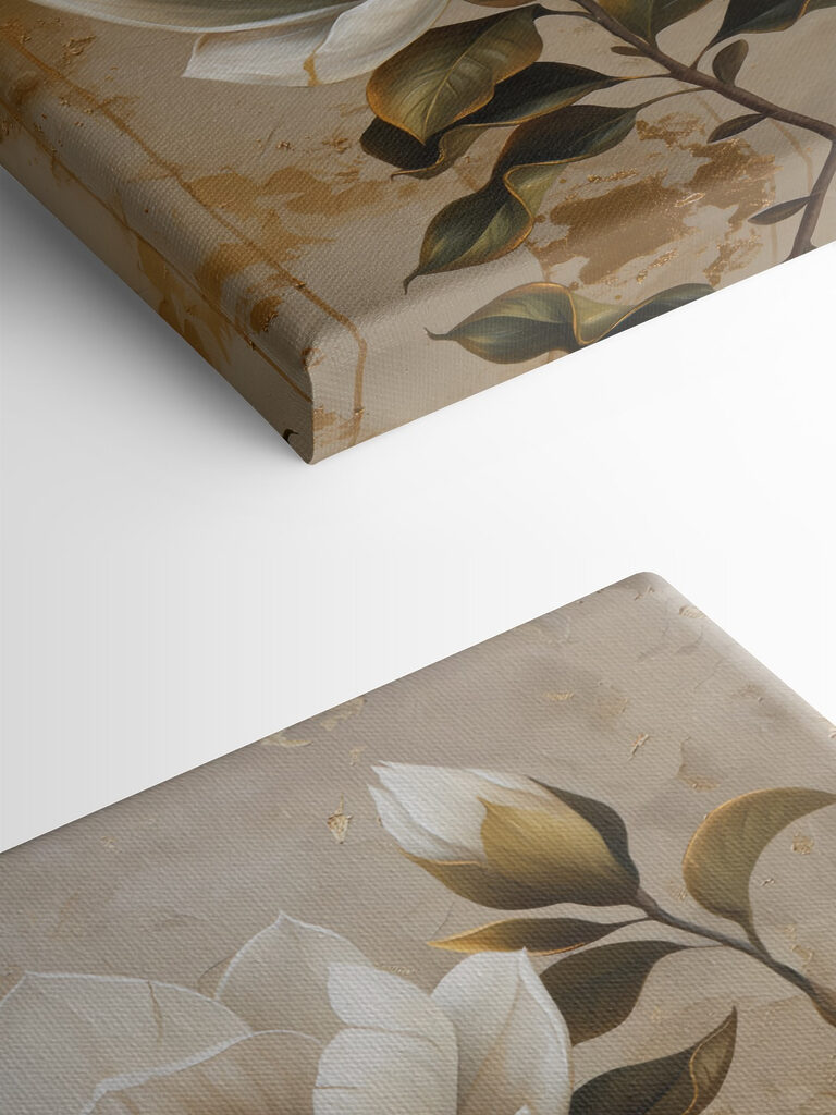 Painting of white flowers