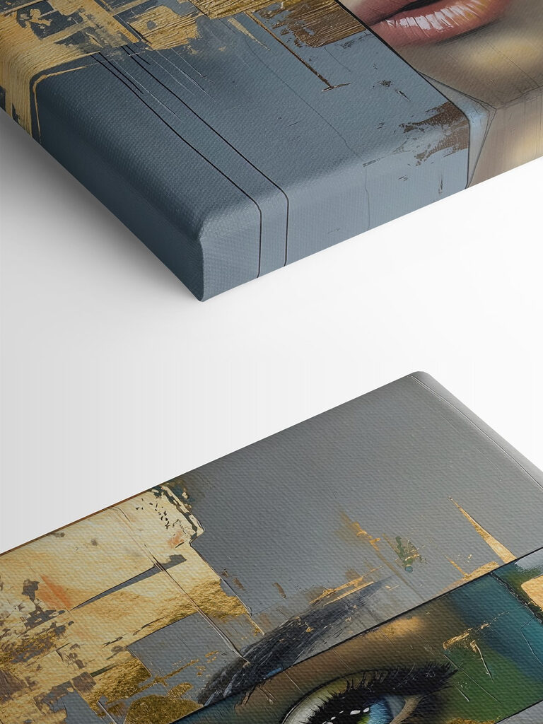 Painting of a woman's face