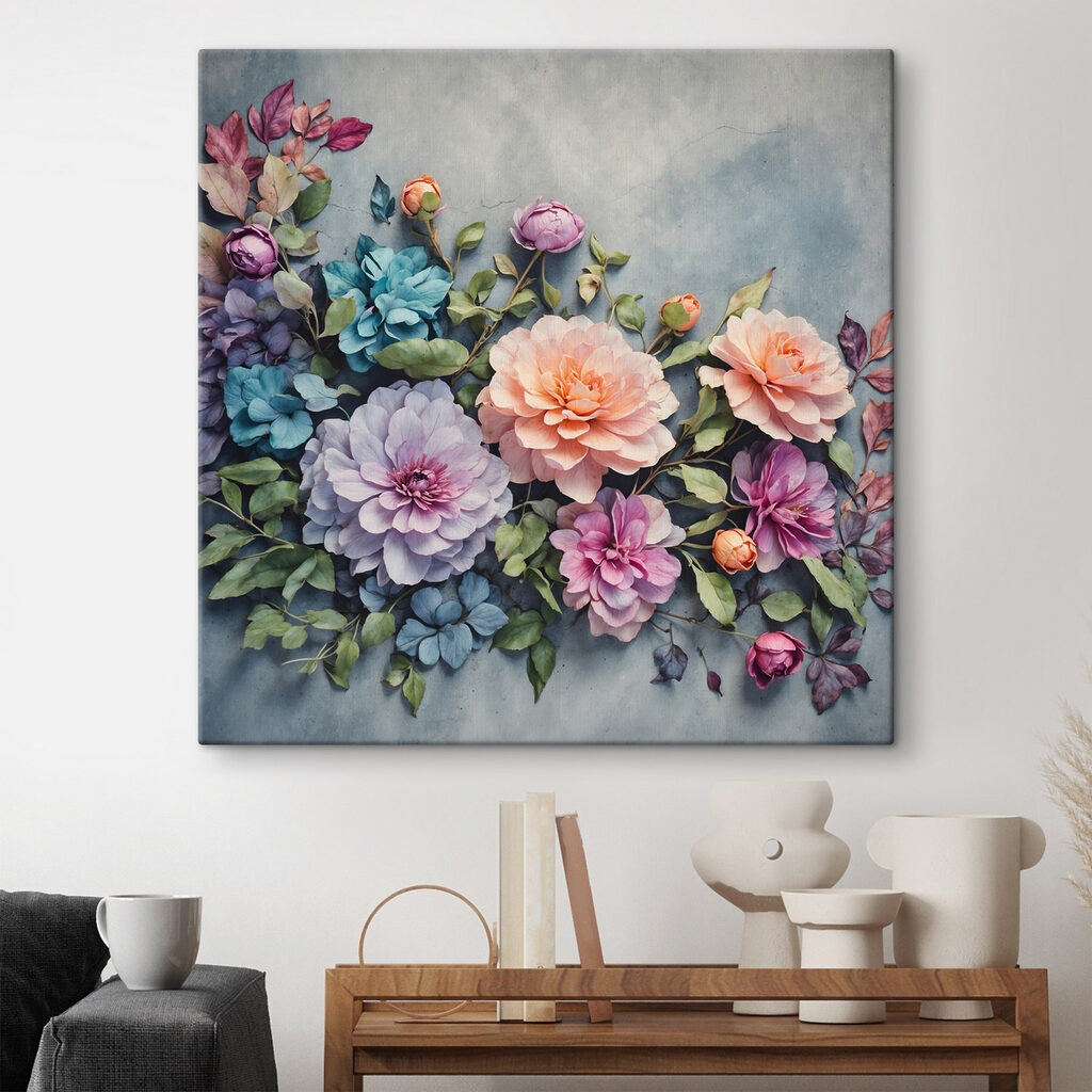 Group of colorful flowers