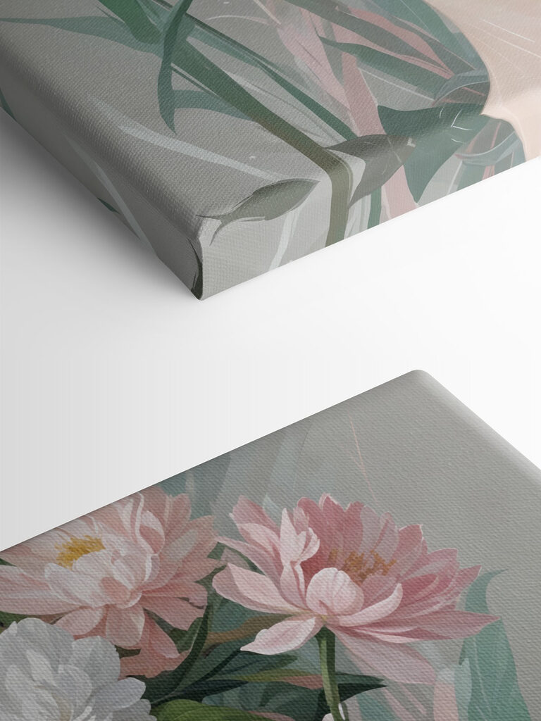 Woman with flowers on her head