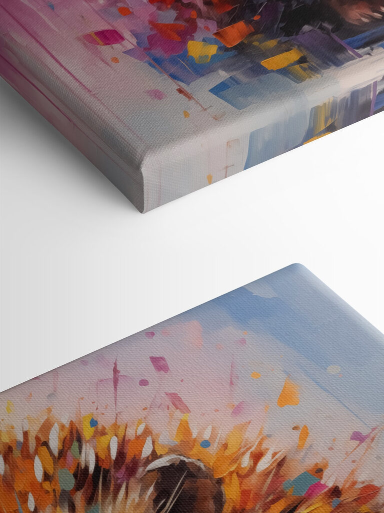 Painting of a hedgehog Painting of a hedgehog