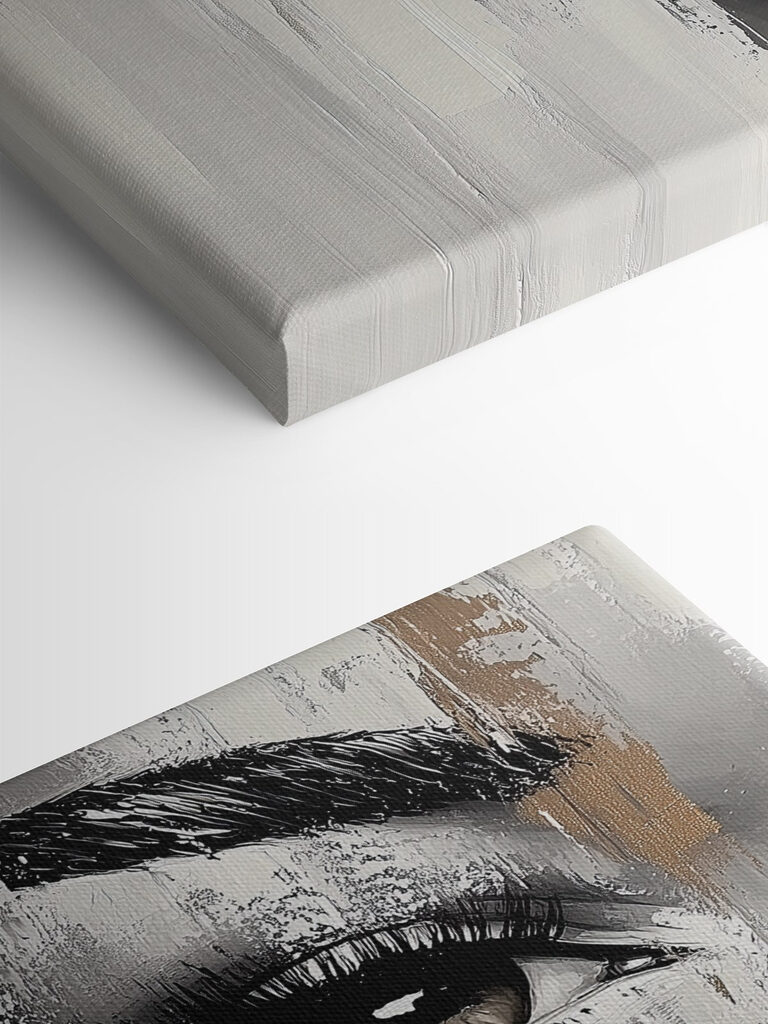 Woman's face with a paint stain Woman's face with a paint stain