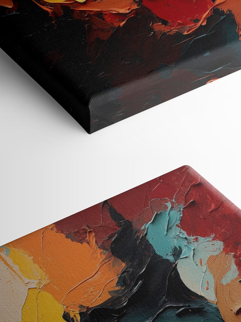 Close up of a painting Close up of a painting