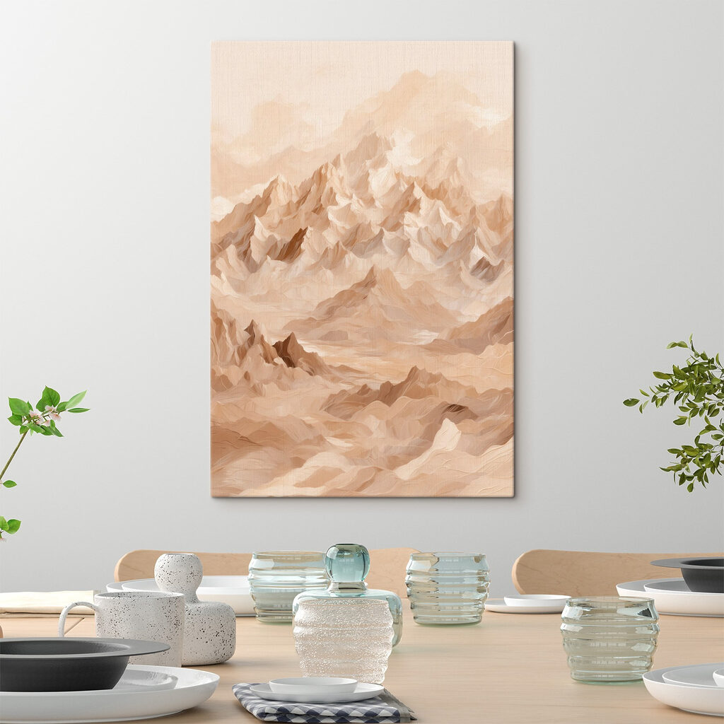 Mountain range with many peaks Mountain range with many peaks