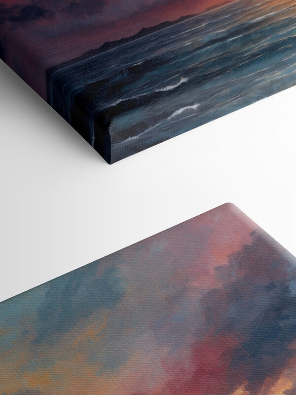 Sunset over the ocean