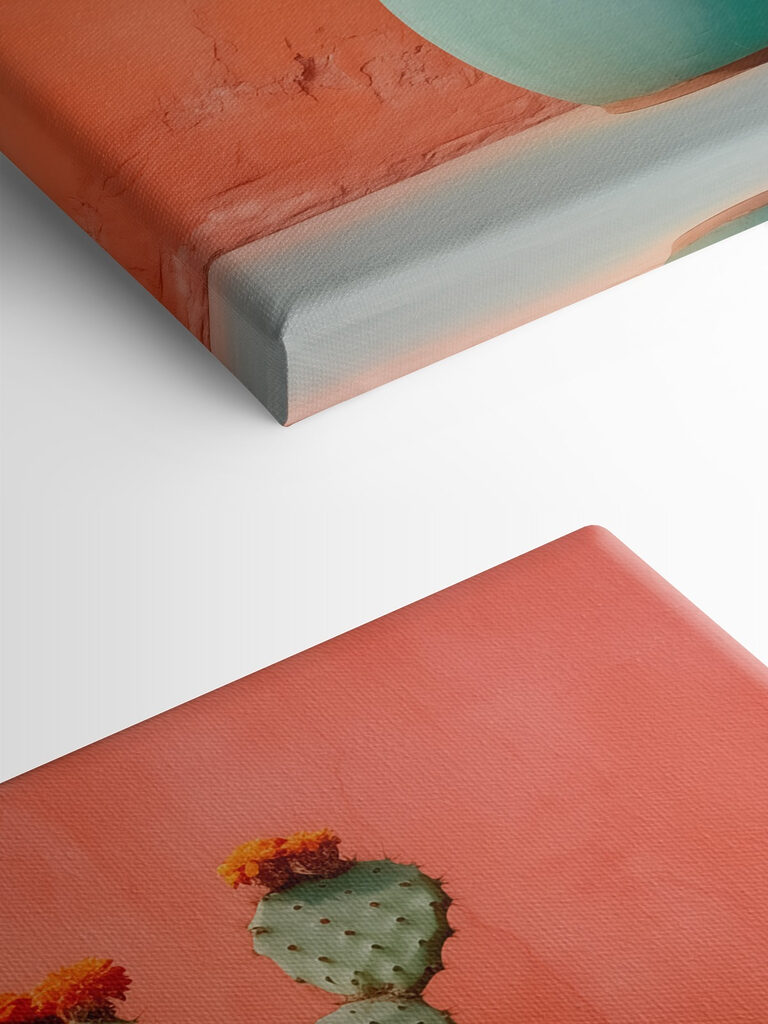 Cactus in a pot against a wall