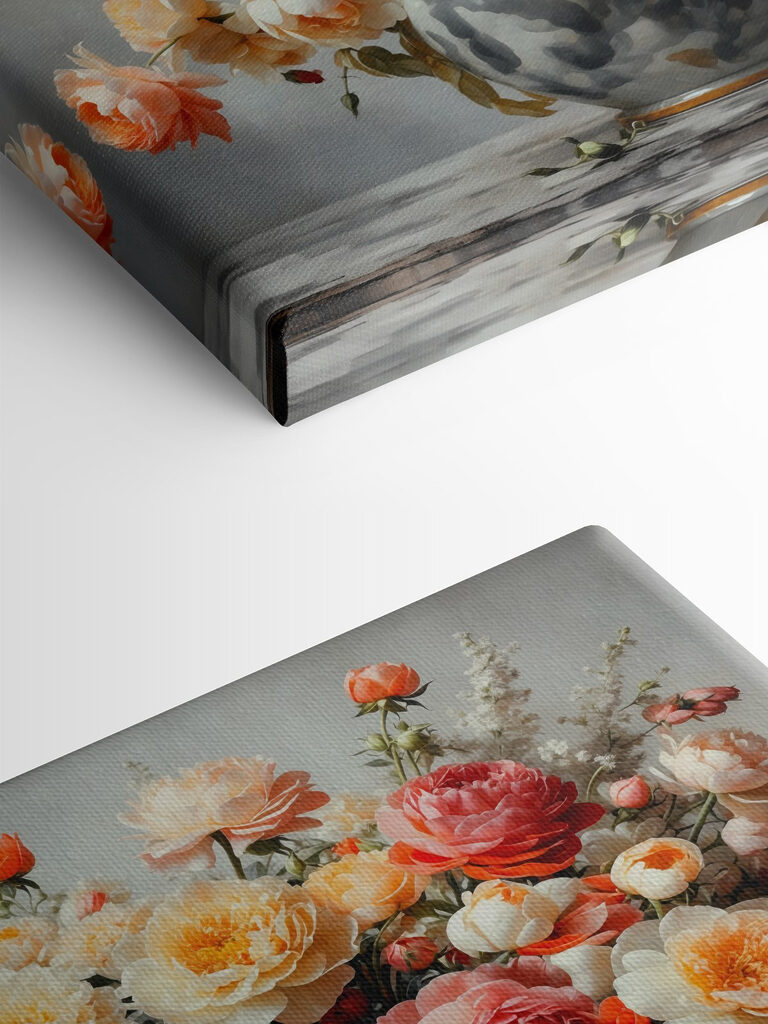 Vase of flowers on a table