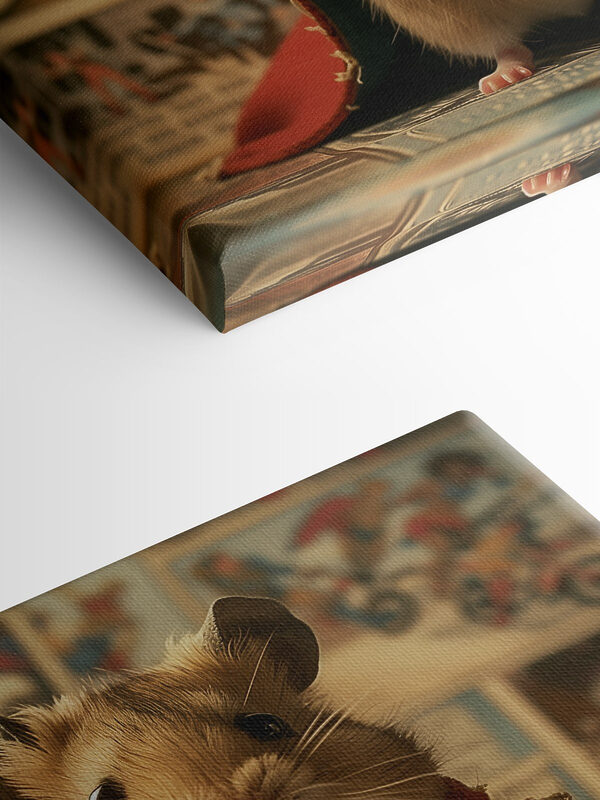 Хом'як у плащі та з молотком у руках Хом'як у плащі та з молотком у руках