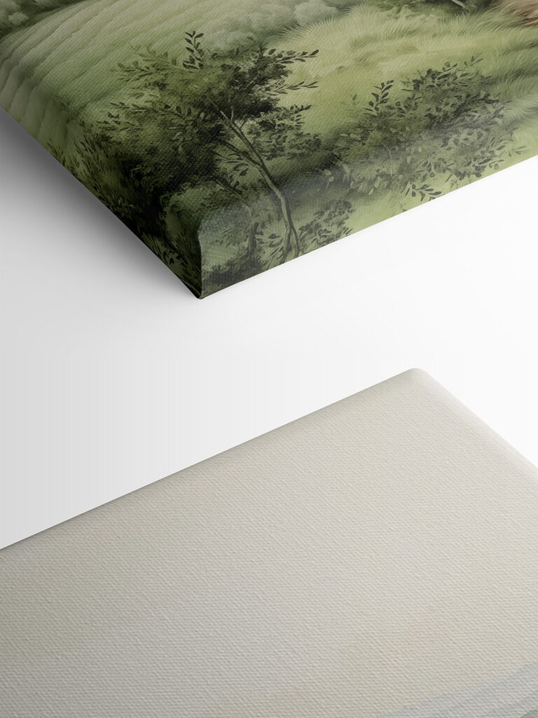 Landscape with trees and hills Landscape with trees and hills