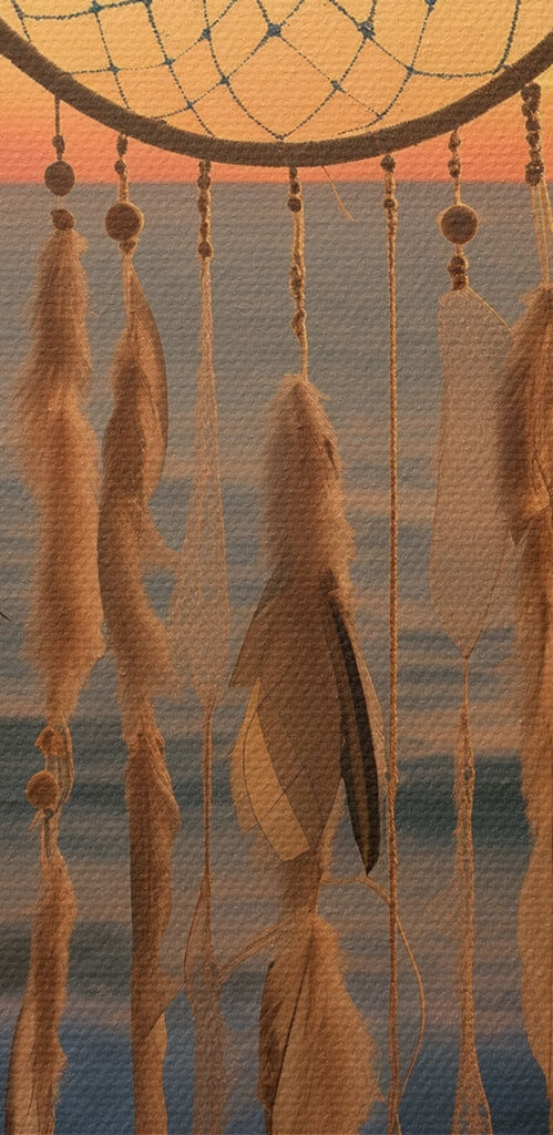 Dream catcher from a doorway