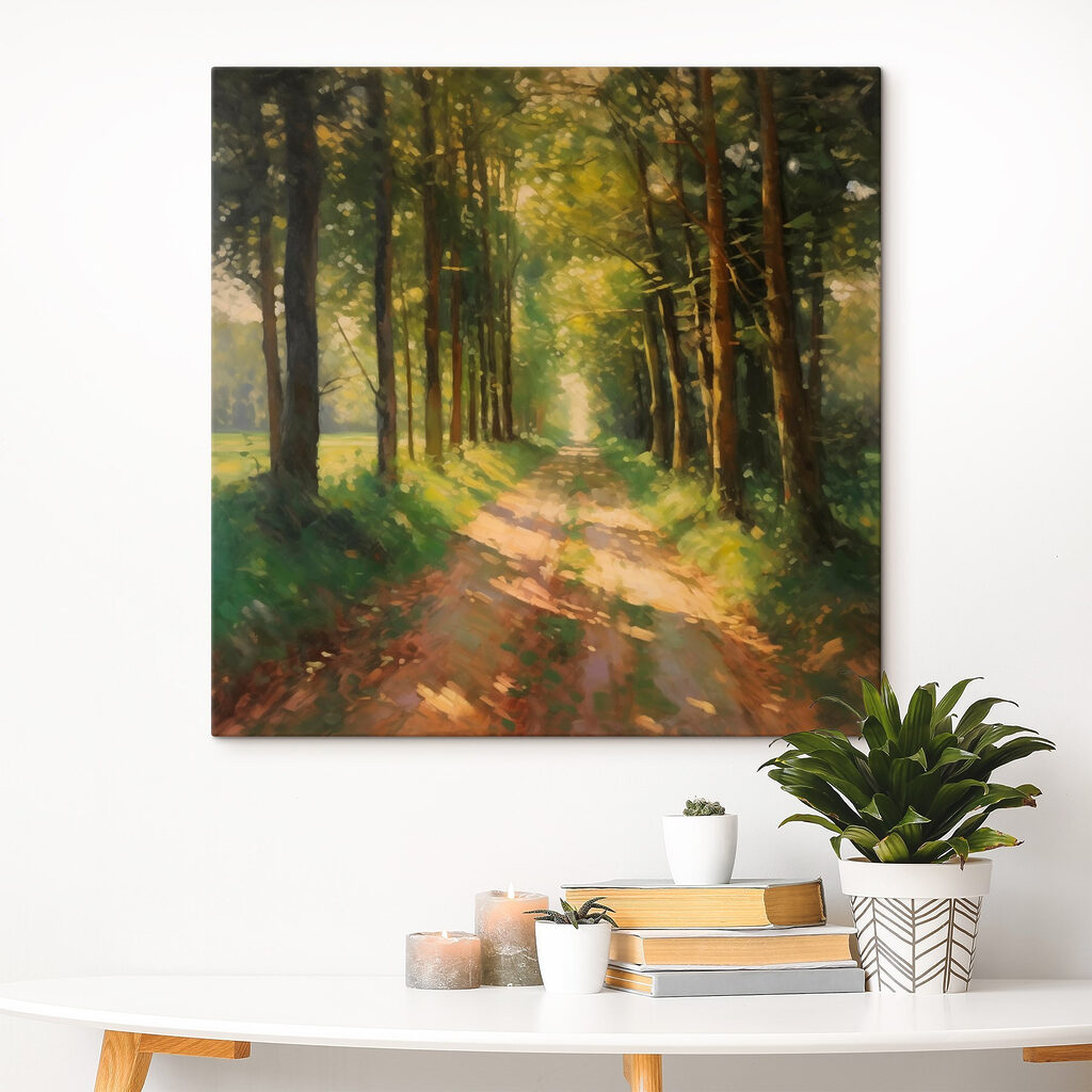 Dirt road through a forest Dirt road through a forest