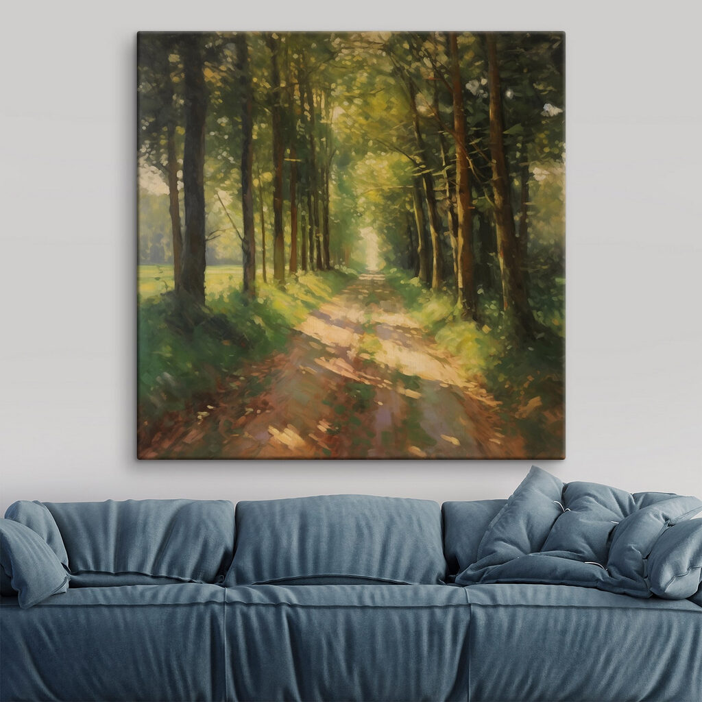 Dirt road through a forest Dirt road through a forest