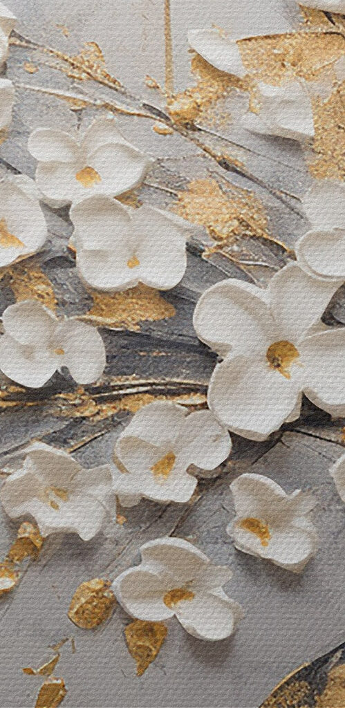 Painting of flowers in a vase Painting of flowers in a vase