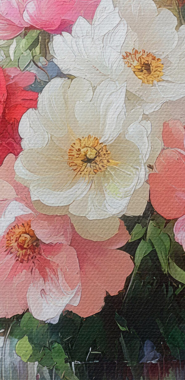 Painting of flowers in a vase Painting of flowers in a vase
