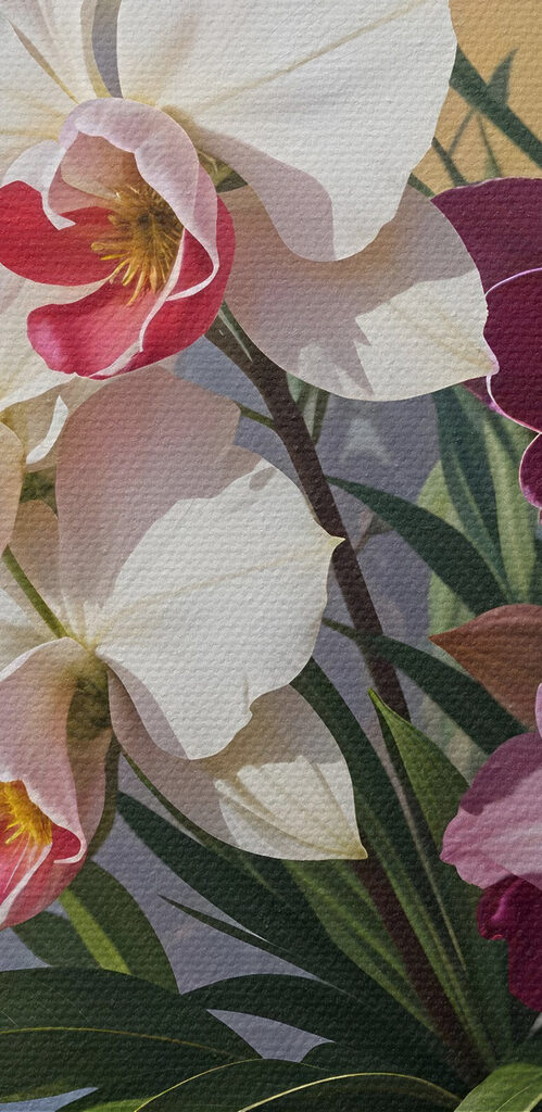 Painting of flowers in a vase Painting of flowers in a vase