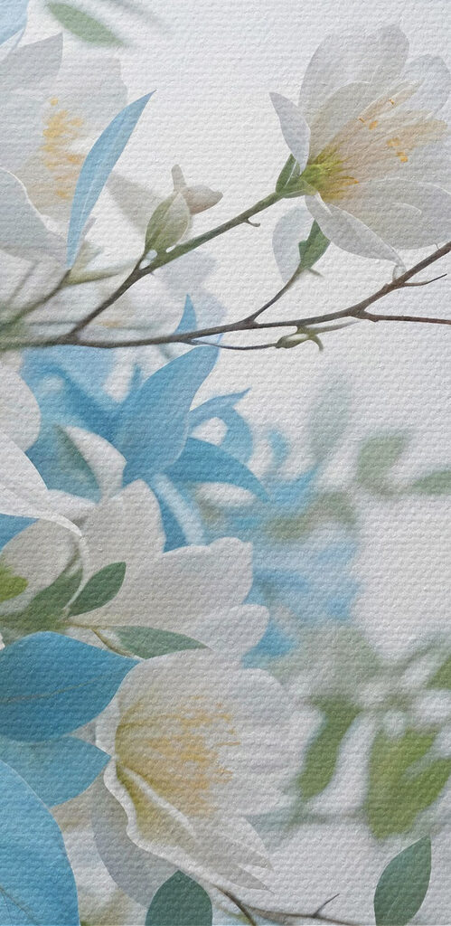 Bouquet of white and blue flowers Bouquet of white and blue flowers