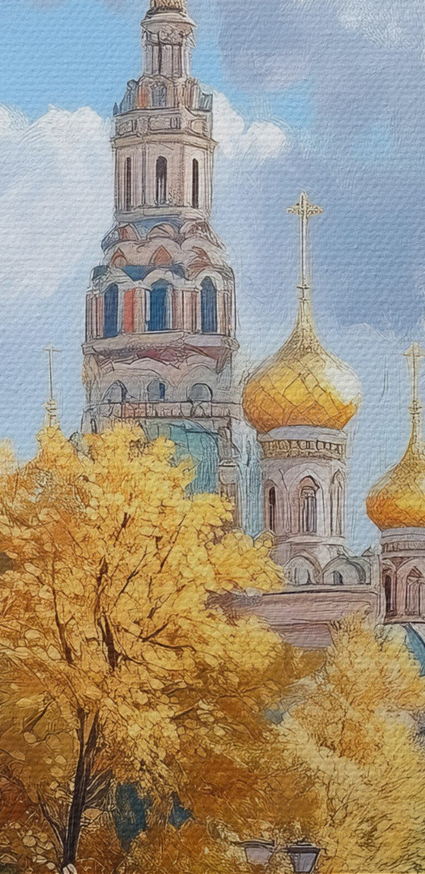 Вулиця з будинками та деревами