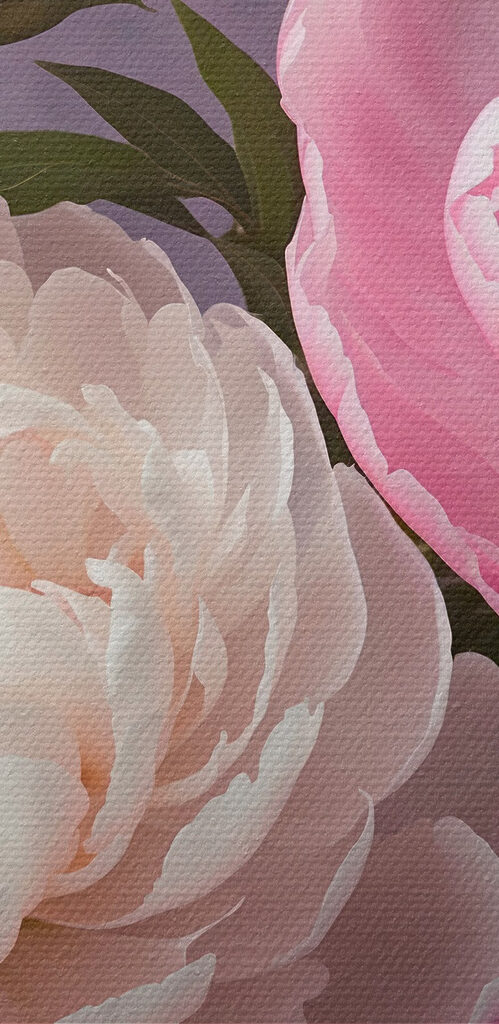 Group of pink and white flowers