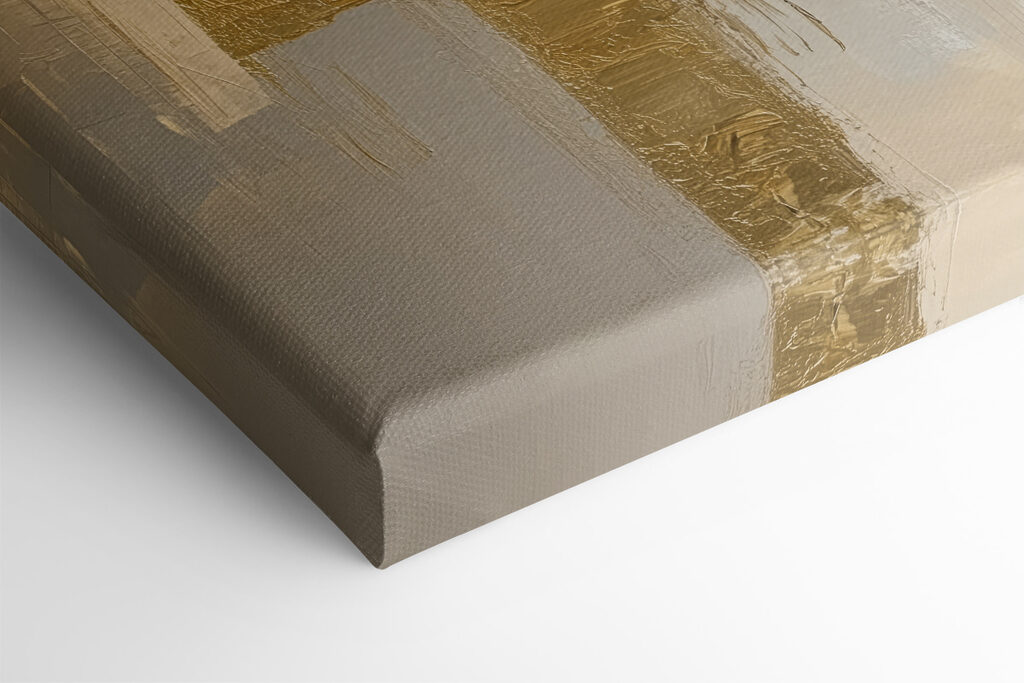 Painting of a city skyline Painting of a city skyline