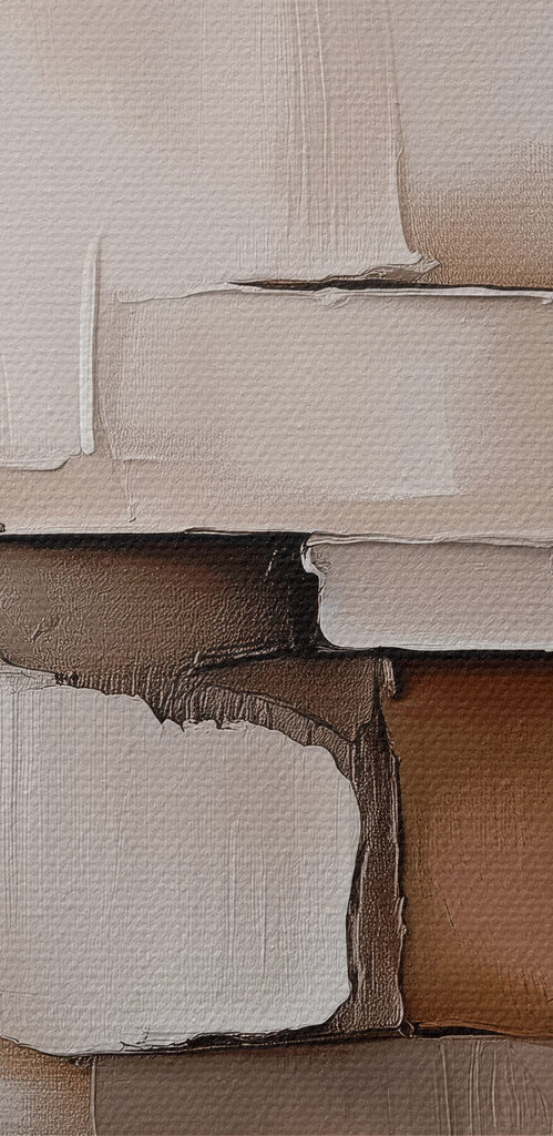 Abstract layers of neutral tones