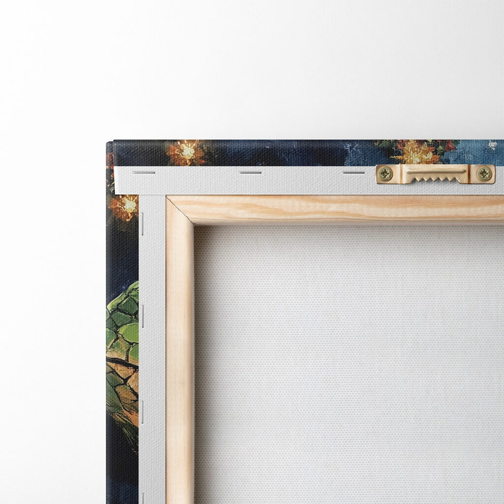 Painting of a snake holding a glass of wine