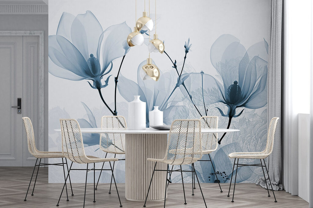 Delicate blooms in soft hues