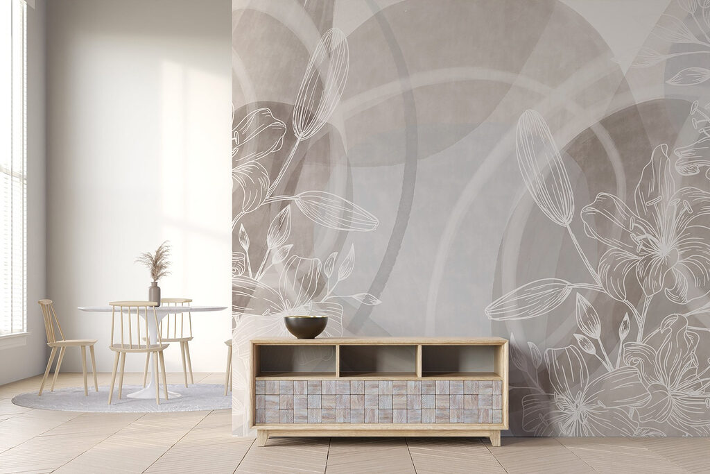 Soft blooms on a muted canvas Soft blooms on a muted canvas