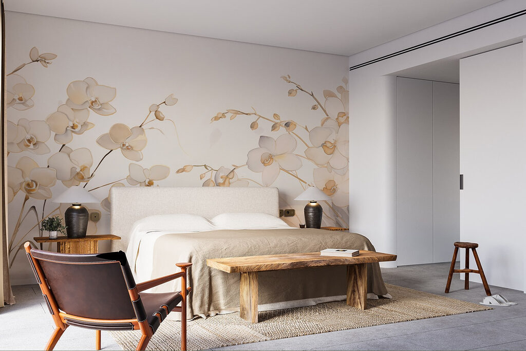 Painting of white flowers