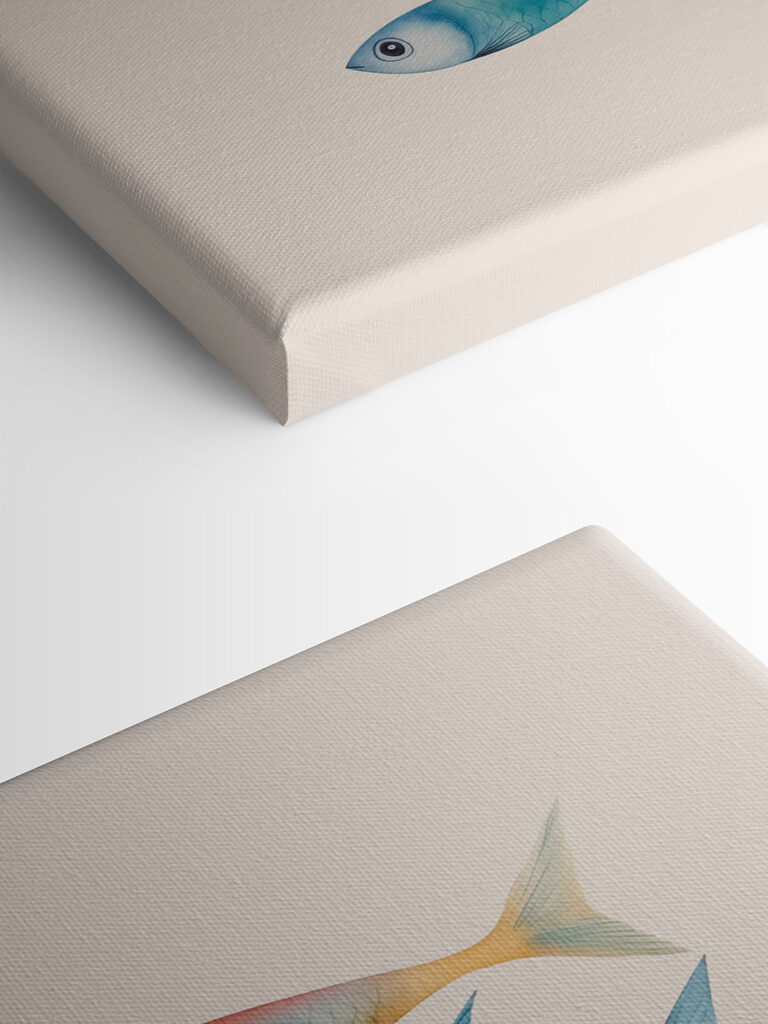 Group of fish with different colors