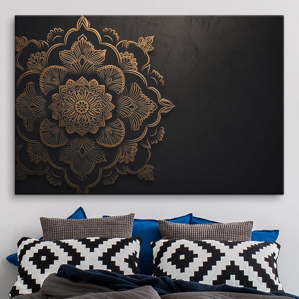 Intricate floral design on dark background Intricate floral design on dark background