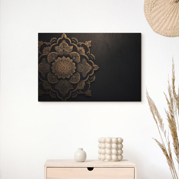 Intricate floral design on dark background Intricate floral design on dark background