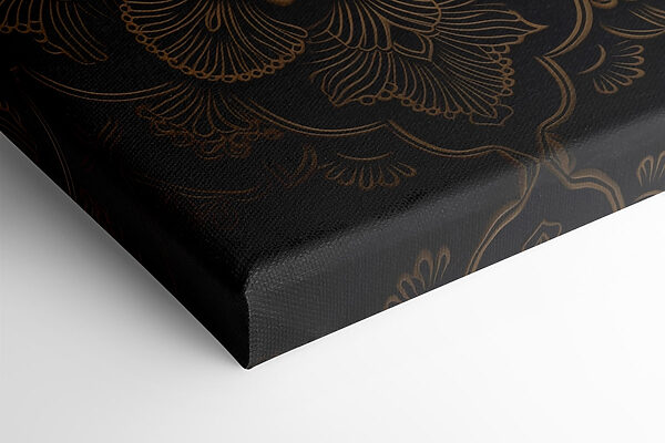 Intricate floral design on dark background Intricate floral design on dark background