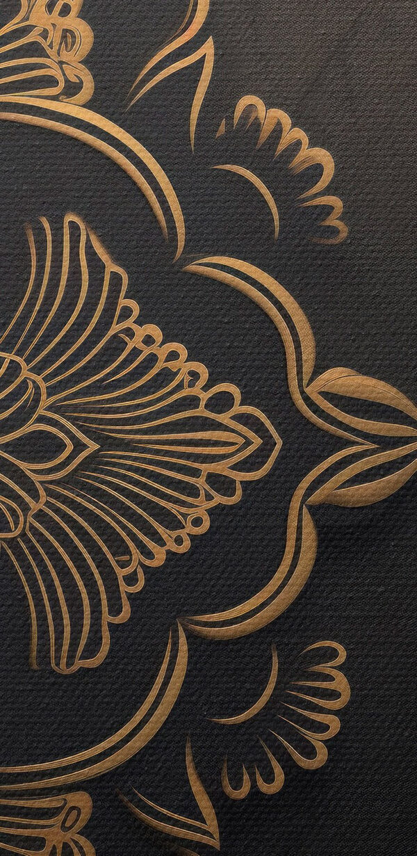 Intricate floral design on dark background Intricate floral design on dark background