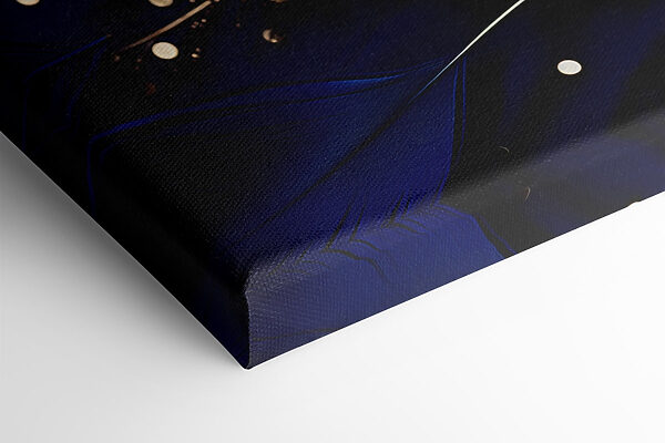 Elegant feathers on a deep background