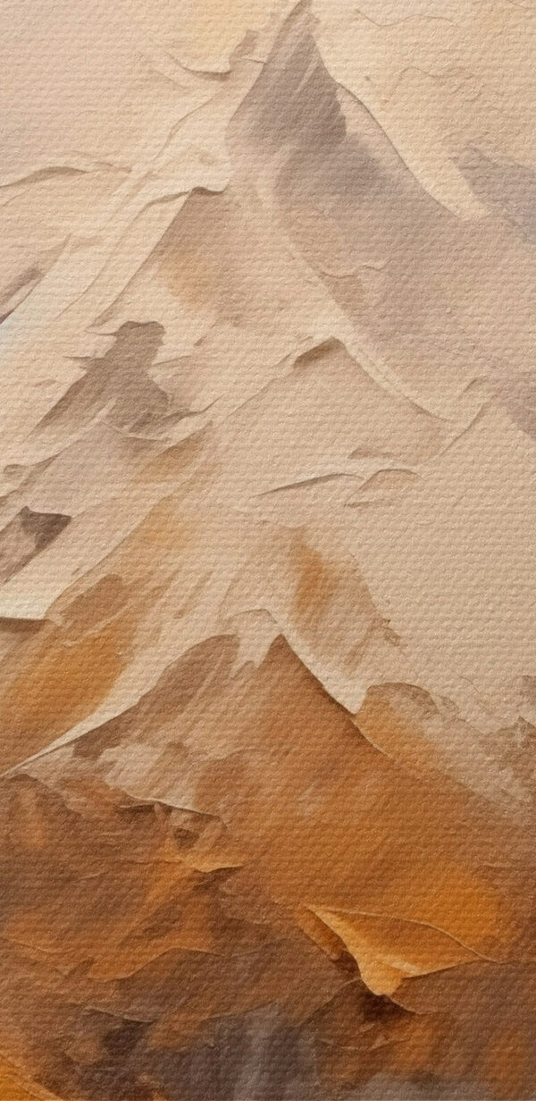 Painting of a mountain range Painting of a mountain range