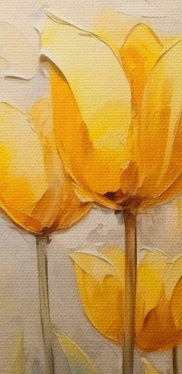 Painting of yellow flowers Painting of yellow flowers