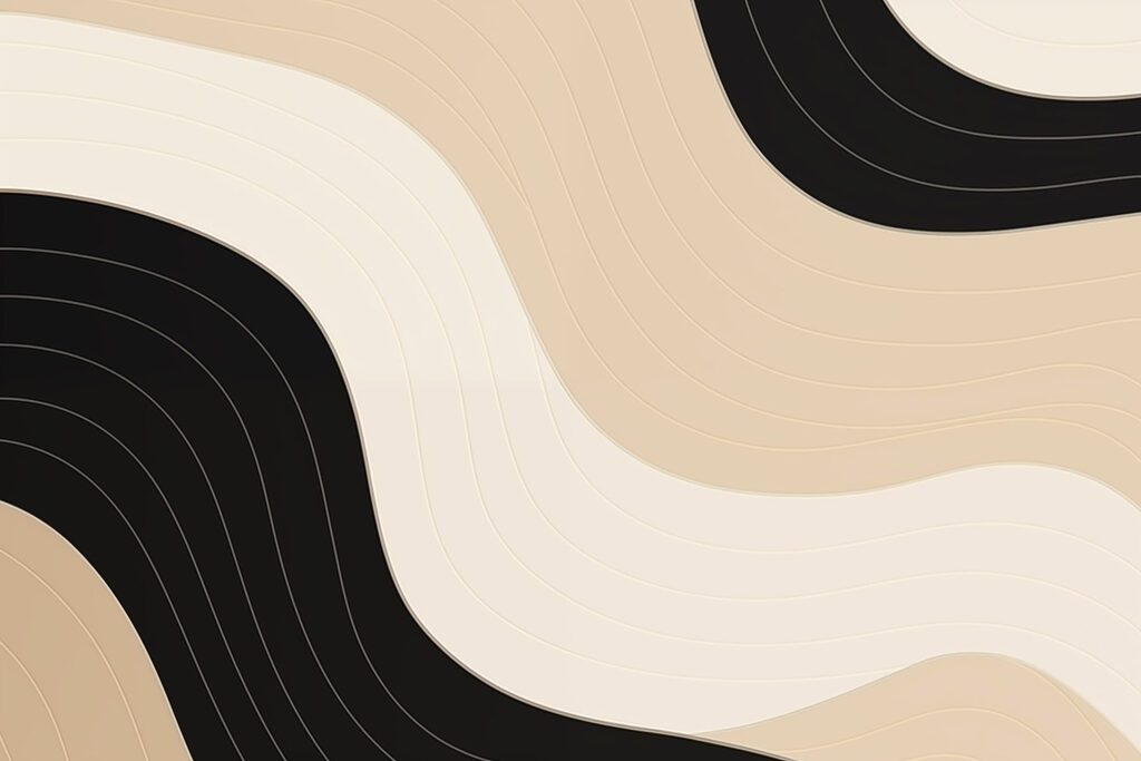 Black and white wavy lines