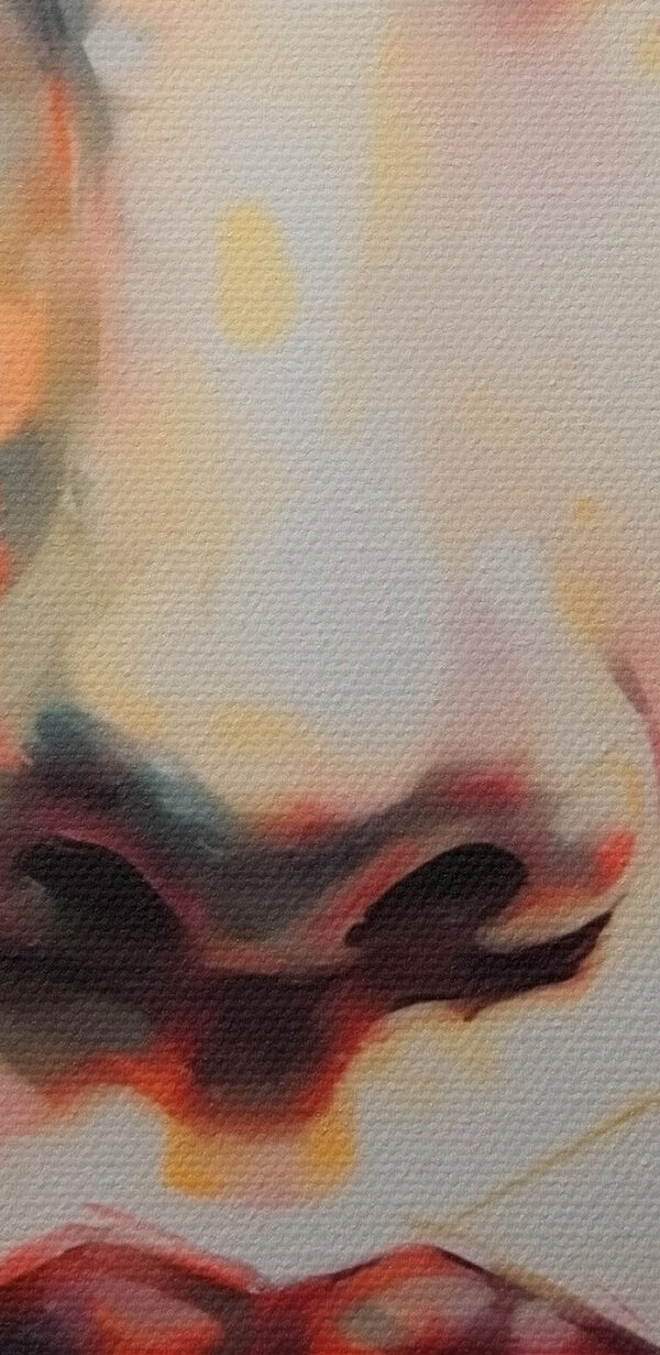 Painting of a woman's face Painting of a woman's face