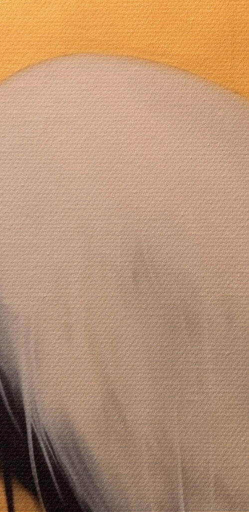 Painting of a crane Painting of a crane