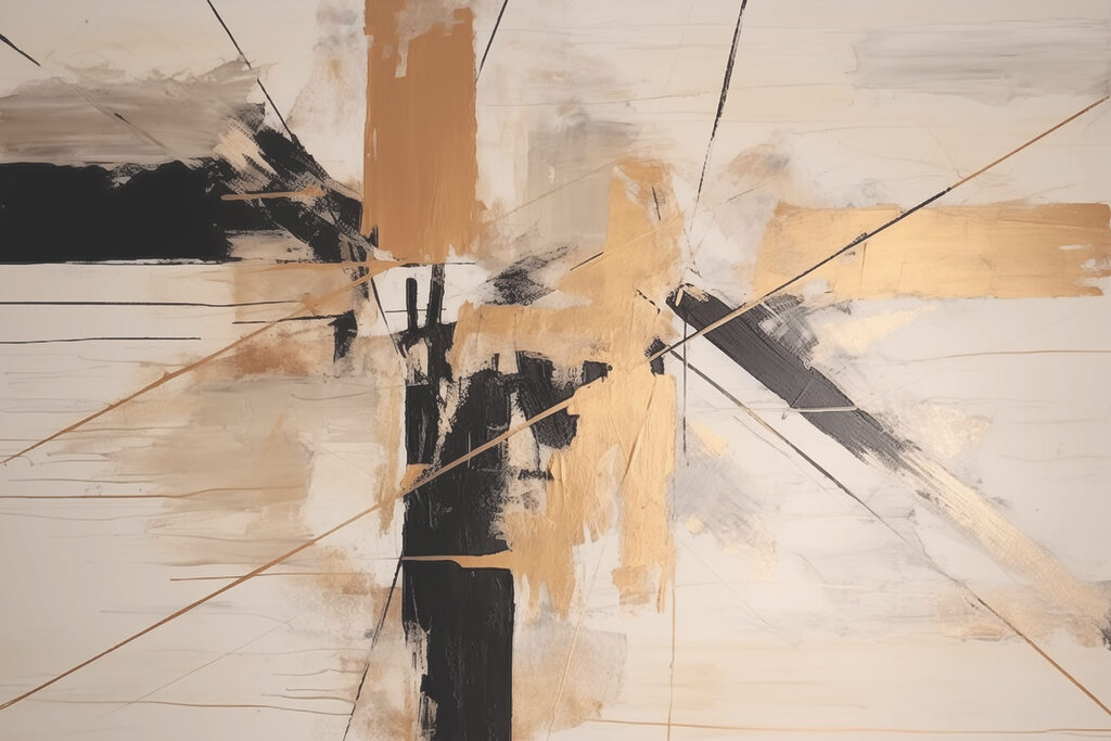 Abstract lines in elegant harmony