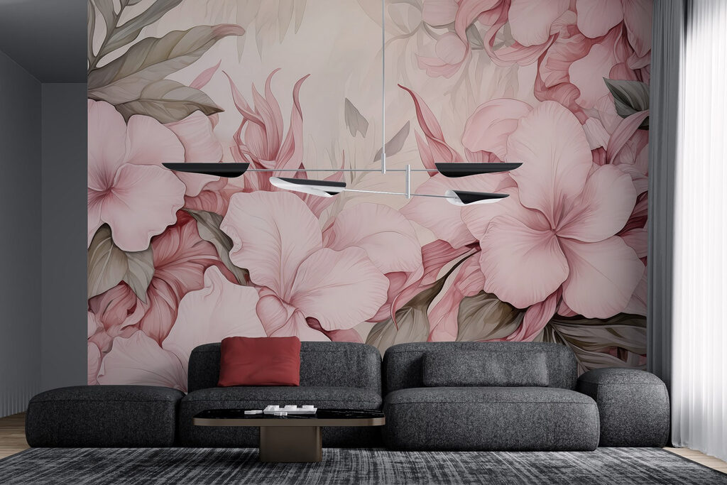 Delicate blooms in soft pastels